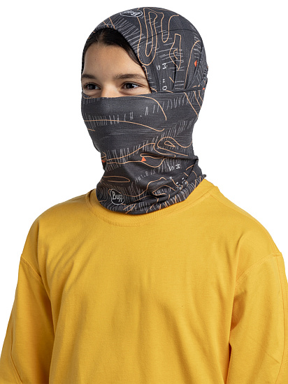 Бандана детская Buff CoolNet UV Suber Graphite - Фото 4 большая