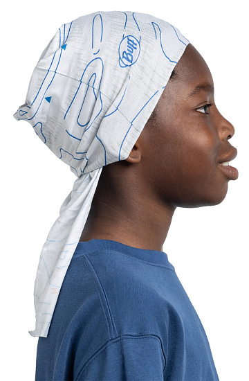 Бандана детская Buff CoolNet UV Suber Birch Grey - Фото 4 большая