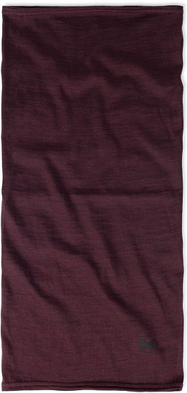 Бандана Buff Merino Lightweight Solid Garnet - Фото 5 большая