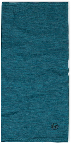Бандана Buff Merino Lightweight Solid Teal - Фото 5 большая