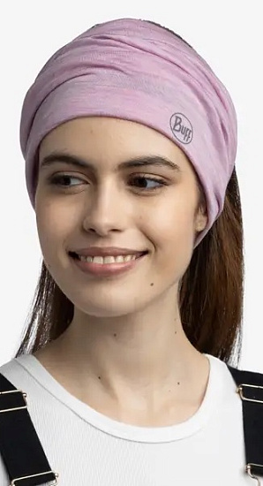 Бандана Buff Merino Lightweight Solid Pansy - Фото 3 большая