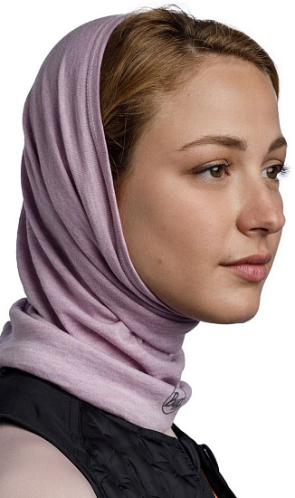 Бандана Buff Merino Midweight Melange Lilac Sand - Фото 3 большая