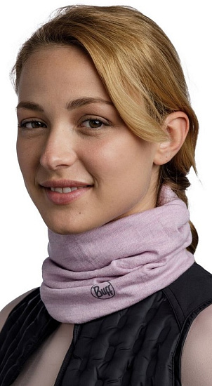 Бандана Buff Merino Midweight Melange Lilac Sand - Фото 4 большая