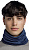 Шарф Buff Merino Heavyweight Solid Night Blue - Фото 3 малая