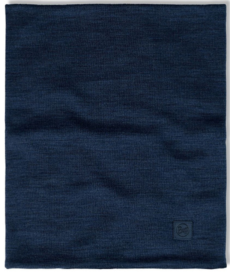 Шарф Buff Merino Heavyweight Solid Night Blue - Фото 5 большая