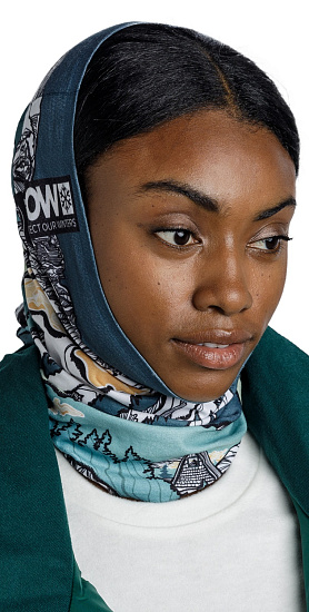 Бандана Buff Thermonet Pow Lixot Green - Фото 4 большая