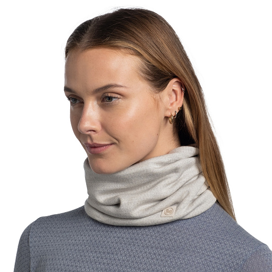 Шарф Buff Merino Heavyweight Solid Cloud - Фото 2 большая