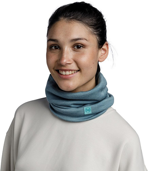 Шарф Buff Merino Heavyweight Solid Pool - Фото 3 большая