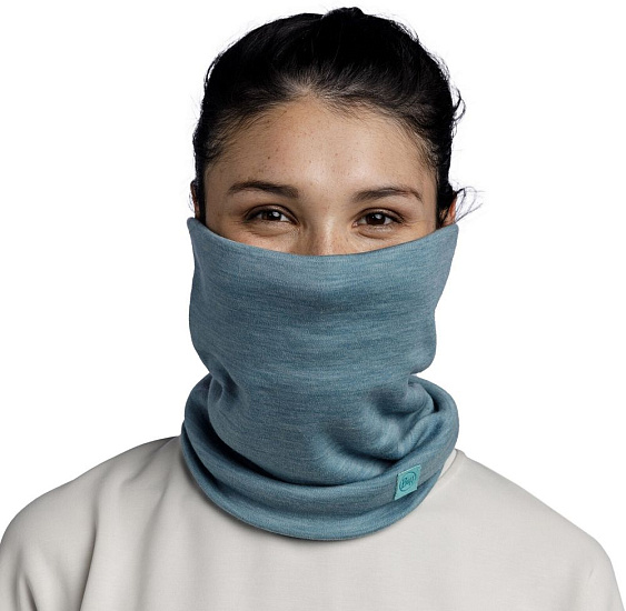 Шарф Buff Merino Heavyweight Solid Pool - Фото 4 большая