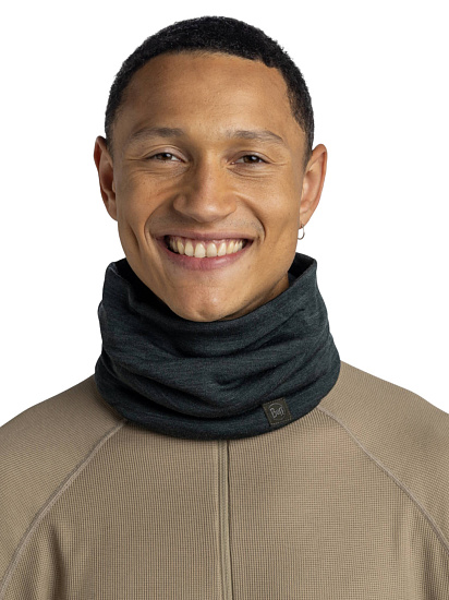 Шарф Buff Merino Heavyweight Solid Forest - Фото 2 большая