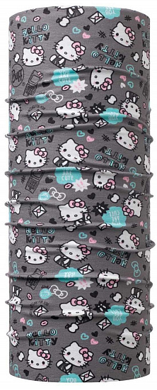 Бандана детская Buff Hello Kitty Insta Castlerock Grey - Фото 1 большая