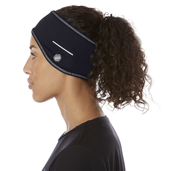 Повязка ASICS Lite-Show Ear Cover Performance Black/Performance Black - Фото 5 большая