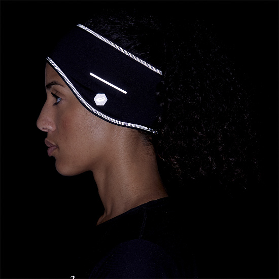 Повязка ASICS Lite-Show Ear Cover Performance Black/Performance Black - Фото 6 большая
