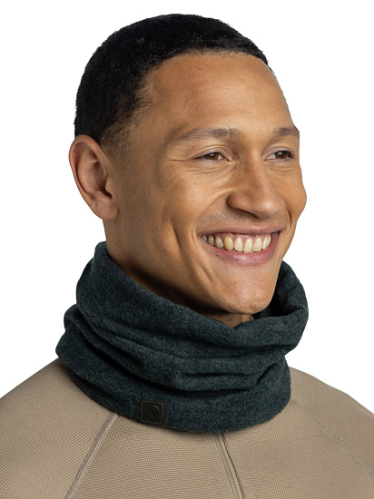 Бандана Buff Merino Fleece Solid Forest - Фото 3 большая