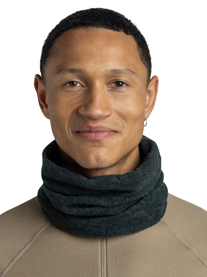 Бандана Buff Merino Fleece Solid Forest - Фото 4 большая