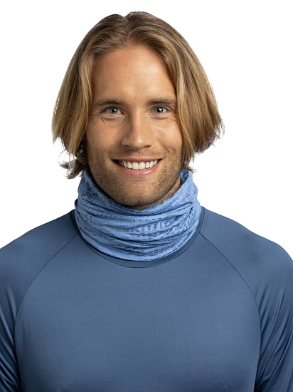 Бандана Buff Dryflx Solid Washed Blue - Фото 3 большая