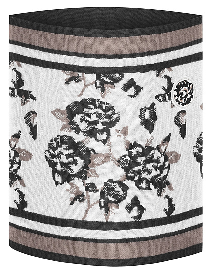 Шарф женский Poivre Blanc W19-6181-WMGB Brown Flower - Фото 1 большая