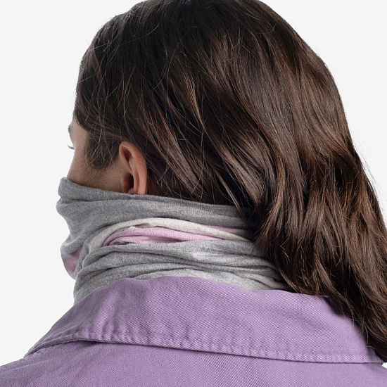 Бандана Buff Merino Move Light Grey - Фото 5 большая