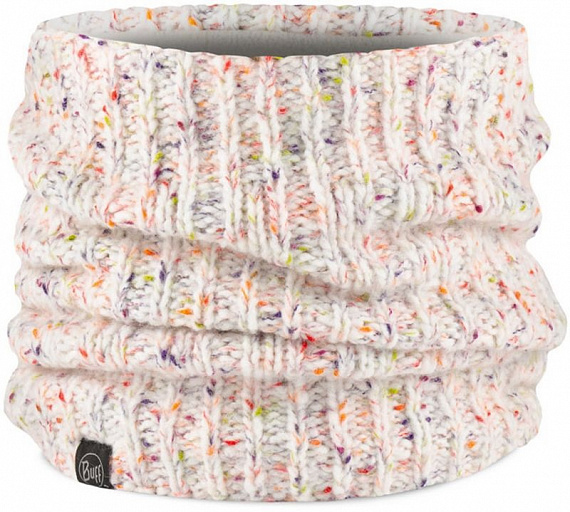 Шарф Buff Knitted & Fleece Kim White - Фото 1 большая