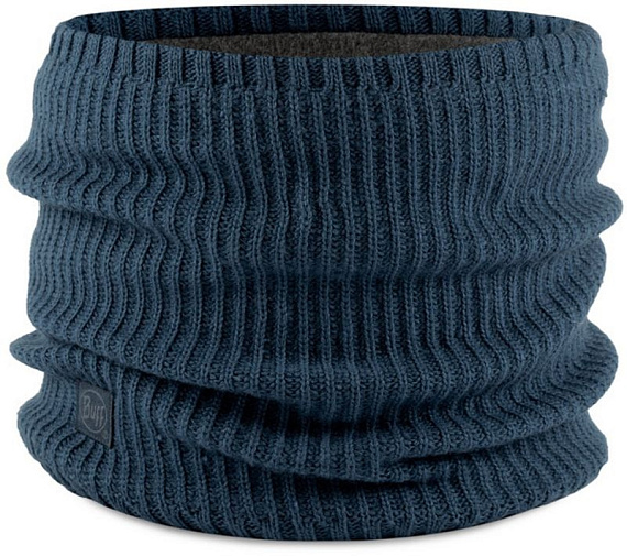 Шарф Buff Knitted & Fleece Rutger Steel Blue - Фото 2 большая