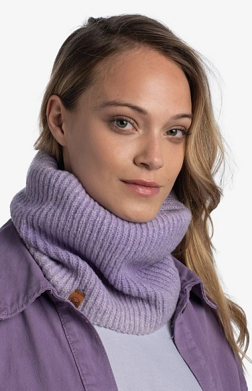 Шарф Buff Knitted & Fleece Marin Lavender - Фото 3 большая