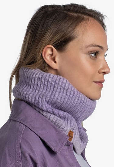 Шарф Buff Knitted & Fleece Marin Lavender - Фото 4 большая