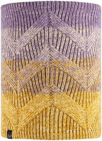 Шарф Buff Knitted & Fleece Masha Lavender - Фото 1 большая
