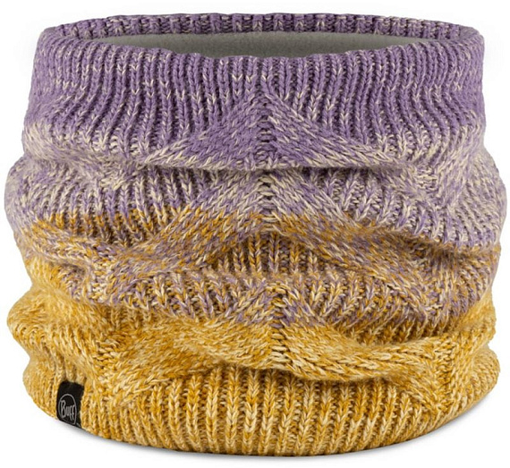 Шарф Buff Knitted & Fleece Masha Lavender - Фото 2 большая