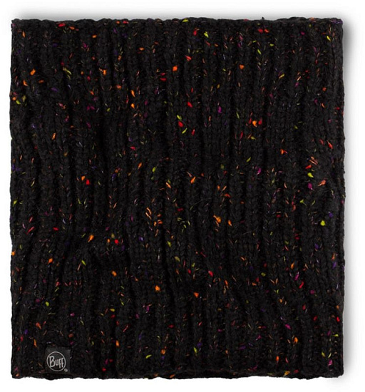 Шарф Buff Knitted & Fleece Kim Black - Фото 4 большая