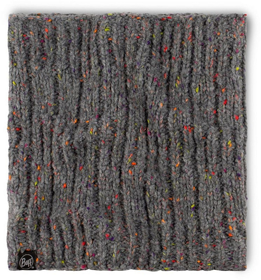 Шарф Buff Knitted & Fleece Kim Grey - Фото 3 большая