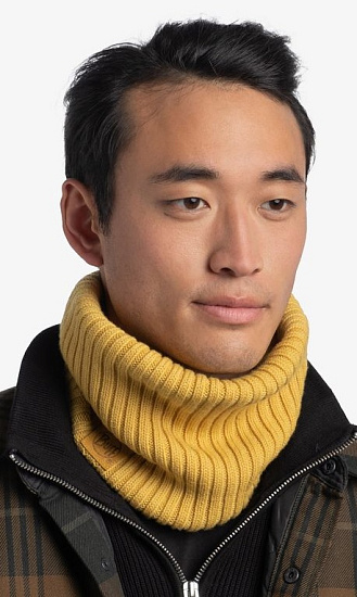 Шарф Buff Knitted Comfort Norval Honey - Фото 4 большая