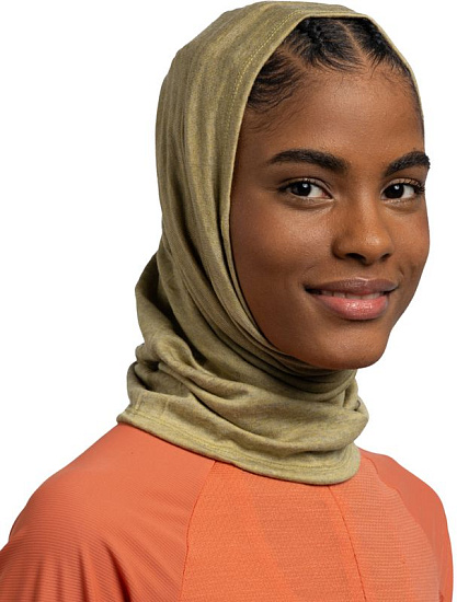 Бандана Buff Merino Midweight Melange Gingko - Фото 3 большая