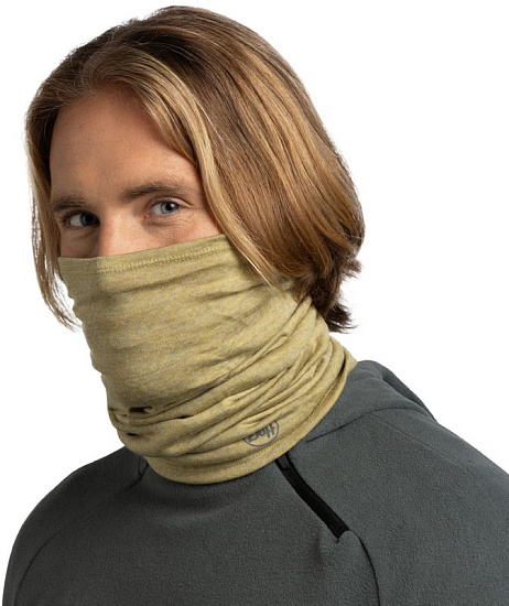 Бандана Buff Merino Midweight Melange Gingko - Фото 4 большая