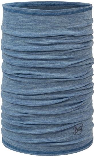Бандана Buff Merino Lightweight Solid Lake Blue - Фото 1 большая