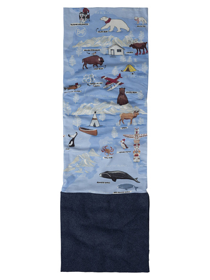 Бандана детская Buff Polar Imus Washed Blue - Фото 2 большая