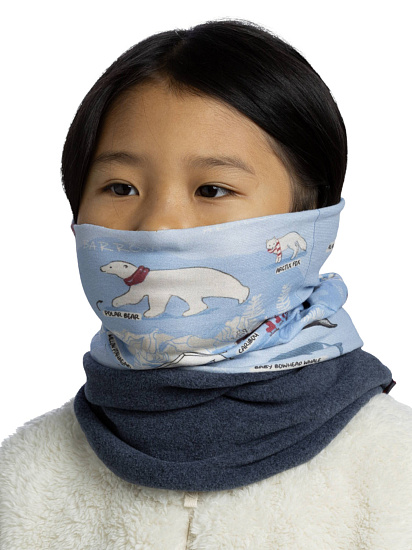 Бандана детская Buff Polar Imus Washed Blue - Фото 4 большая