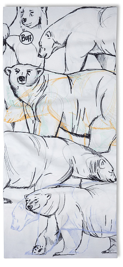 Бандана детская Buff Original Bargy White - Фото 2 большая