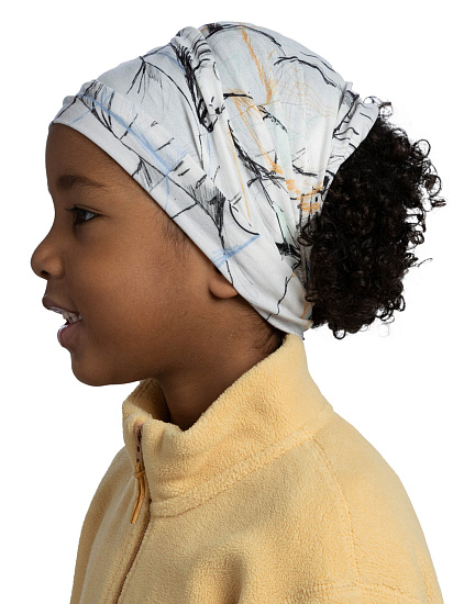 Бандана детская Buff Original Bargy White - Фото 4 большая