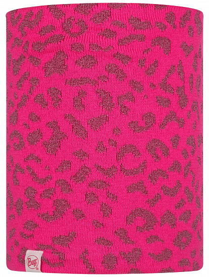 Шарф детский Buff Jr Knitted & Fleece Neckwarmer New Alisa Pump Pink - Фото 1 большая