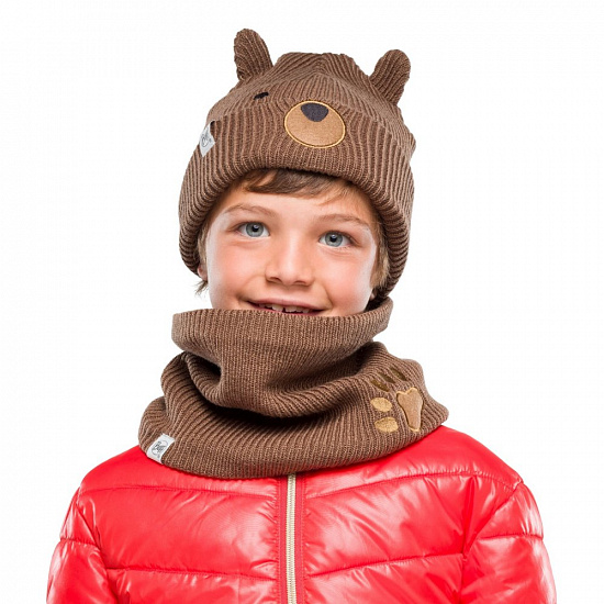 Шарф детский Buff Child Knitted & Fleece Neckwarmer Funn Bear - Фото 2 большая