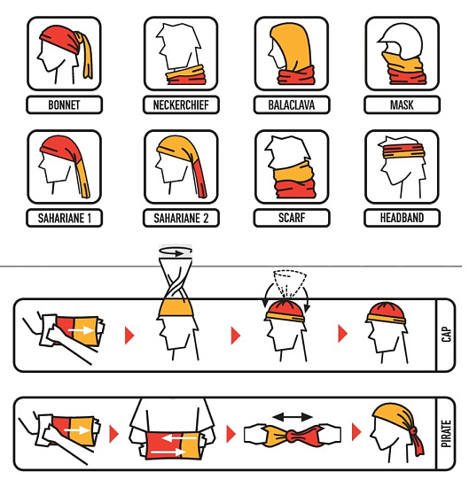 Бандана детская Buff Polar Baby Myths Multi - Фото 2 большая