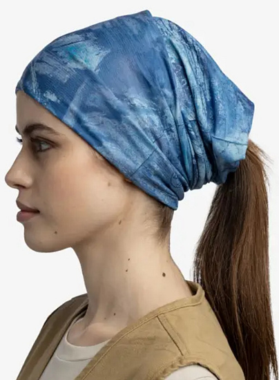 Бандана Buff CoolNet UV Real Tree Aspect Ocean Blue - Фото 4 большая