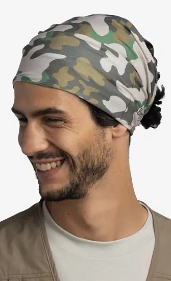 Бандана Buff CoolNet UV Enob Khaki - Фото 3 большая