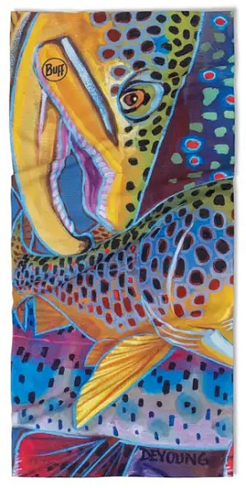 Бандана Buff CoolNet UV Trout Confetti - Фото 2 большая