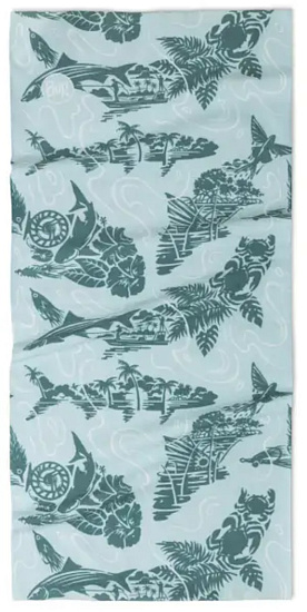 Бандана Buff CoolNet UV Salt Seagrove Green - Фото 2 большая