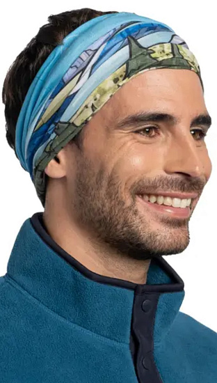 Бандана Buff CoolNet UV Glacier - Фото 5 большая