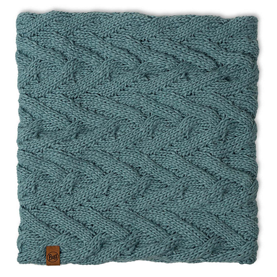Шарф Buff Knitted & Fleece Caryn Blue Glass - Фото 2 большая