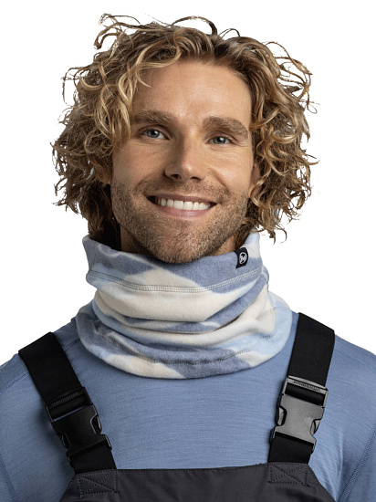 Шарф Buff Polar Prints Aguar Blue - Фото 3 большая