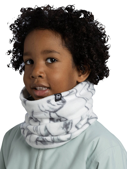 Шарф детский Buff Polar Prints Bargy White - Фото 4 большая