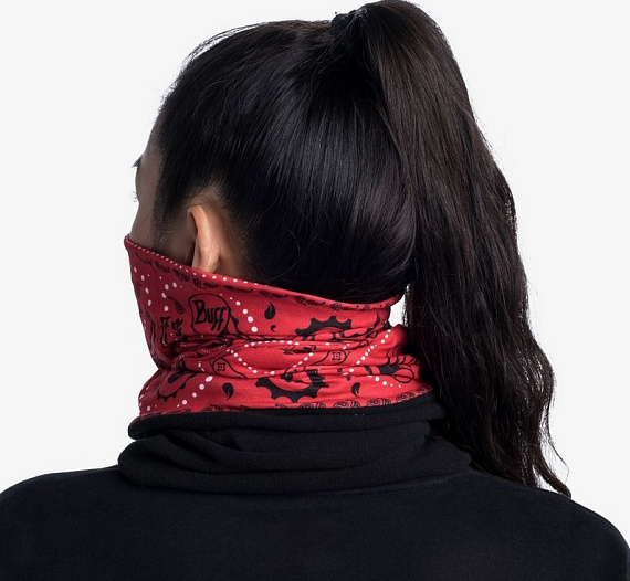Бандана Buff Polar New Cashmere Red - Фото 4 большая